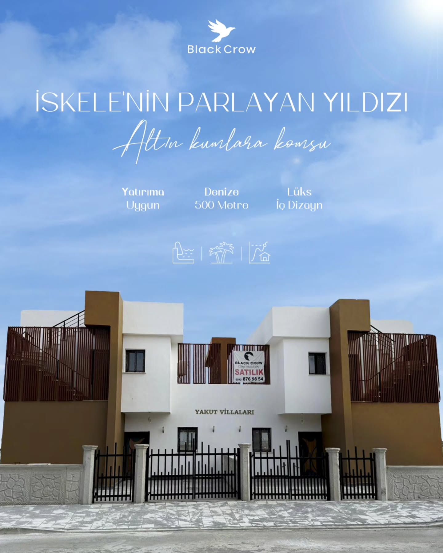 İskele Boğazda yükselen Yakut Villaları, modern mimarisi ve ayrıcalıklı yaşam al